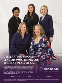 Click to view poster of Gowling WLG partners Joëlle Boisvert, Neena Gupta, Jaimie Lickers, Brenda Pritchard and Tina Woodside